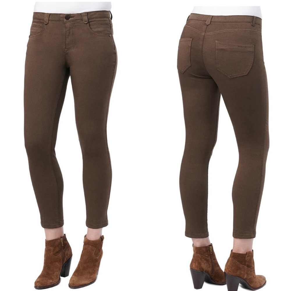 Democracy Ab Solutions Brown Ankle Length Stretch Pants Size 16